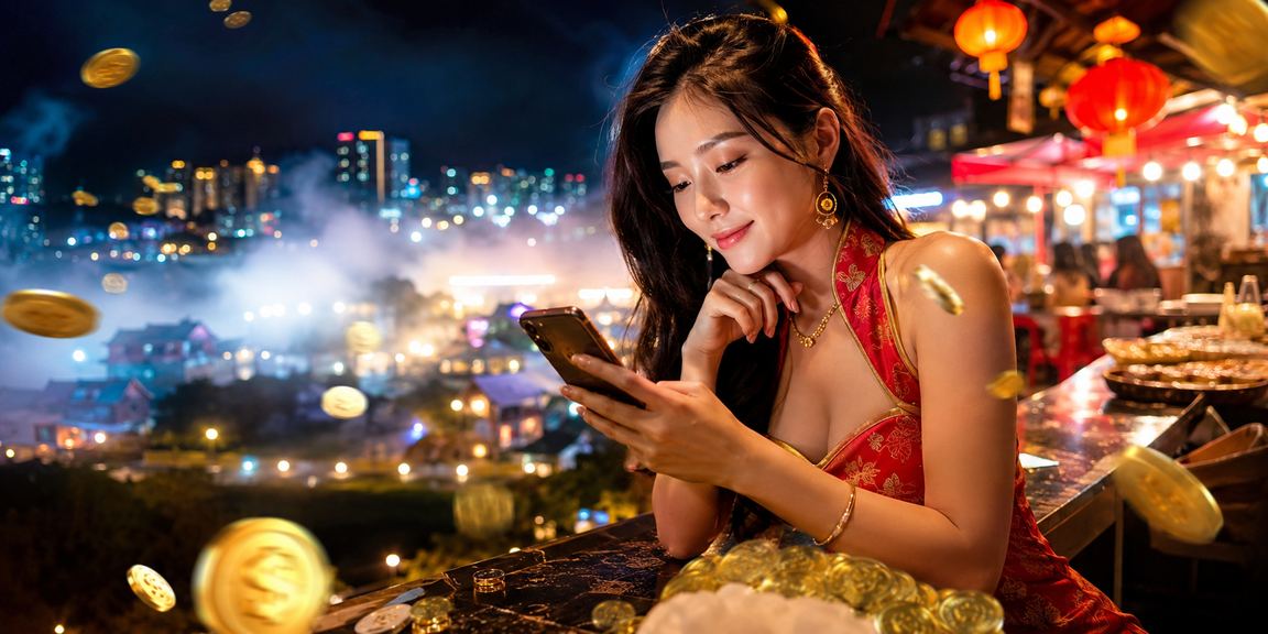 Pengguna mengakses platform 2400 dari mudah alih di kawasan pelancongan Genting Highlands